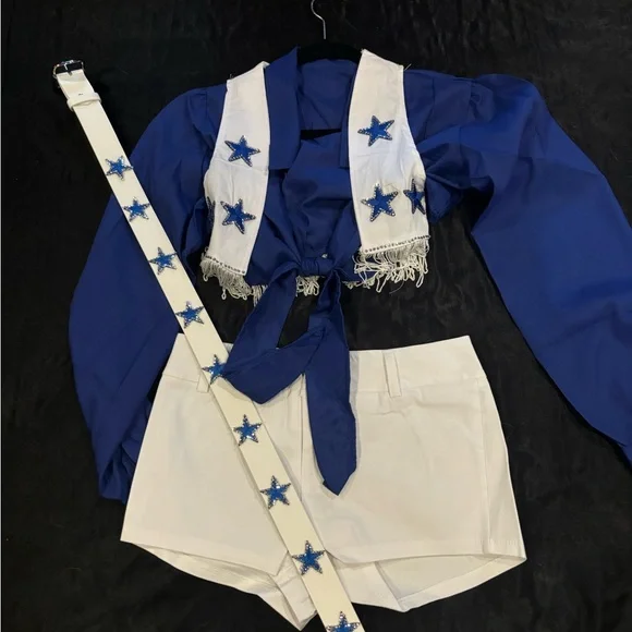 DCC cheerleader rhinestone Halloween costume - Picture 2 of 6